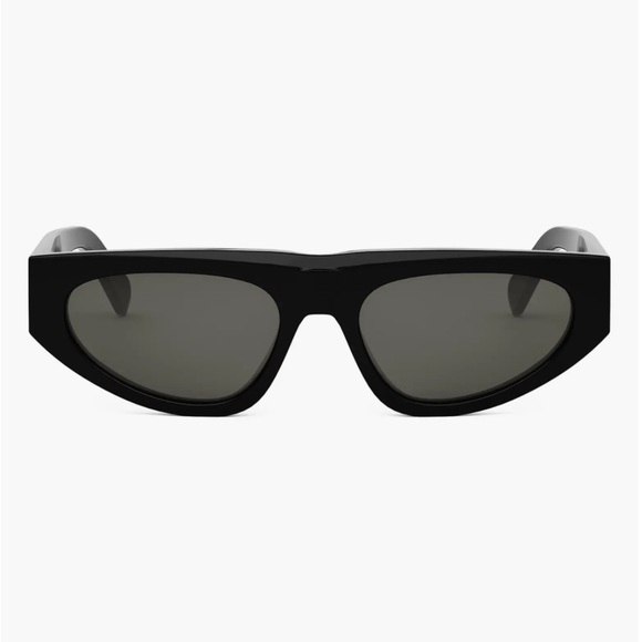 Celine Black Monochrome 55mg Geometric Sunglasses